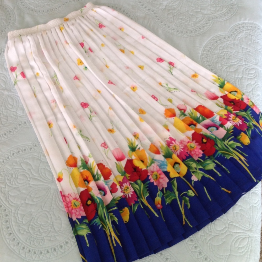 Spring floral skirt